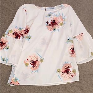 Floral shirt with bell sleeves size L